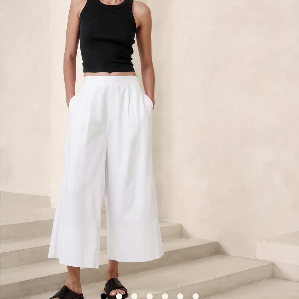 Zara cropped high waisted pants